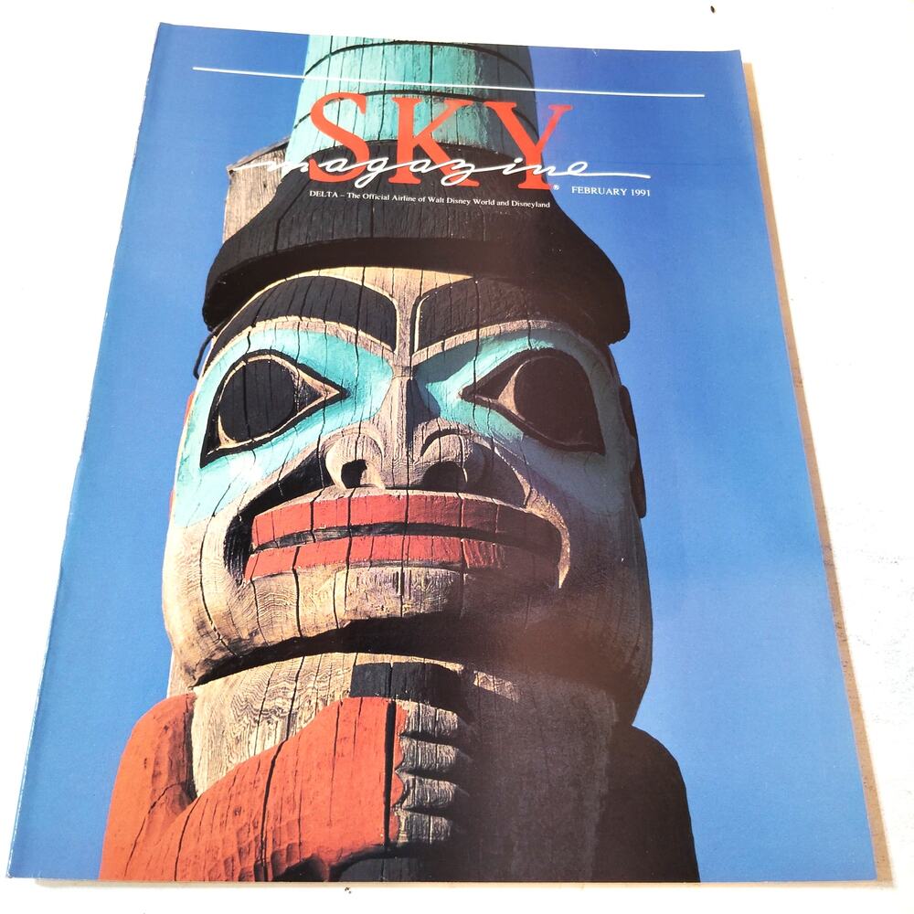 Delta SKY Magazine - February 1991 - Totem Poles, German Steins, Nagoya